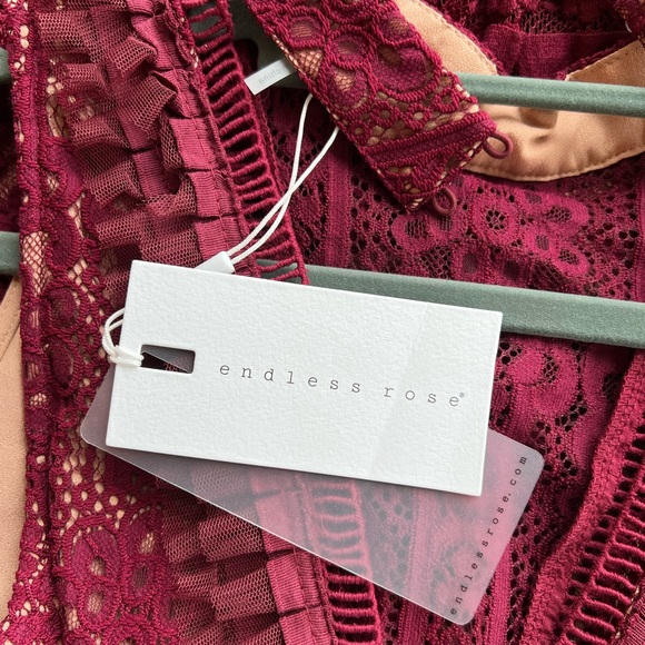 Endless Rose Lace Mock Neck Midi Dress - Picture 8 of 16